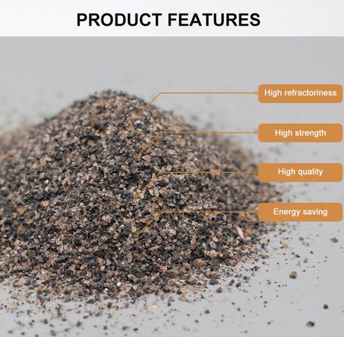 56-58% Al2o3 آتش شکن اندالوسیت قیمت 0-1mm 1-3mm 200 میش مواد اولیه آتش شکن 1