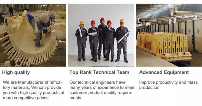 کوره صنعتی آجر آتش معلق مقاومت فوق العاده در برابر شوک حرارتی مقاوم آلومینیوم بالا آجر لنگر برای اجاق گاز گرم 2