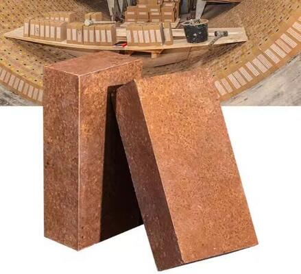 آجر نسوز منیزیم با دمای بالا، مقاومت عالی در برابر سرباره، آجرهای منیزیا زینتر شده برای آستر کوره فولاد