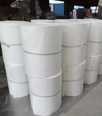 مواد عایق گرمی کوره 1260 پتو فیبر سرامیکی 128kg/M3 160kg/M3 پتو فیبر سیلیکات آلومینیوم