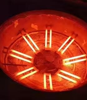 دمای بالا 1400c 1500c سیلیکون کربید استند گرمایش عناصر Sic لوله های گرمایش الکتریکی برای کوره