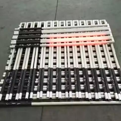 دمای بالا 1400c 1500c سیلیکون کربید استند گرمایش عناصر Sic لوله های گرمایش الکتریکی برای کوره