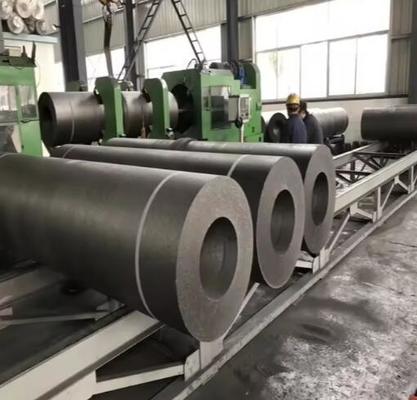 الکترودهای گرافیتی با کیفیت بالا با قطر 100-750 میلی‌متر L1800-2700mm UHP HP RP کربن گرافیتی برای کوره Eaf Lf