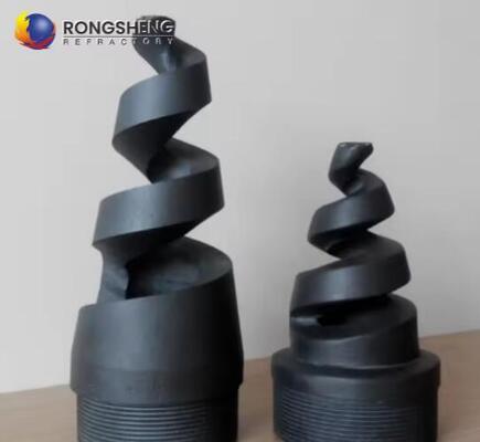 SIC شعله گیر نوزل سولفوریزاسیون سرامیکی سیلیکون کربید لوله های چرخشی سرامیکی Si3N4 سیلیکون نیترید اسپری گاز نوزل