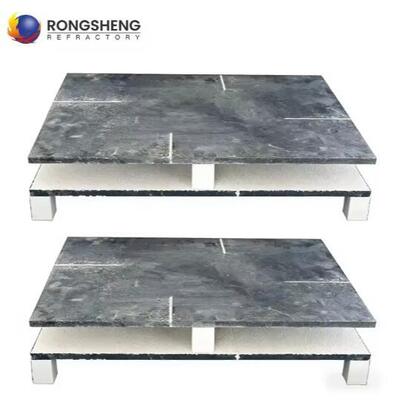 Rongsheng Nitride Refractory Bonded Silicon Carbide Kiln Furniture SiC Slabs سرامیک صفحه کامپوزیت سیلیکون سیلیکون کاربید