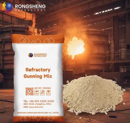 High Temperature 1750°C Gunning Mix Magnesium Alumina Corundum Refractory Lining Spray Coating Materials For Boiler Kiln Furnace