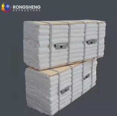 ماژول فیبر زیرکونیوم با هدایت حرارتی کم، عایق حرارتی نسوز 1600 درجه سانتیگراد ماژول فیبر سرامیکی برای کوره بویلر